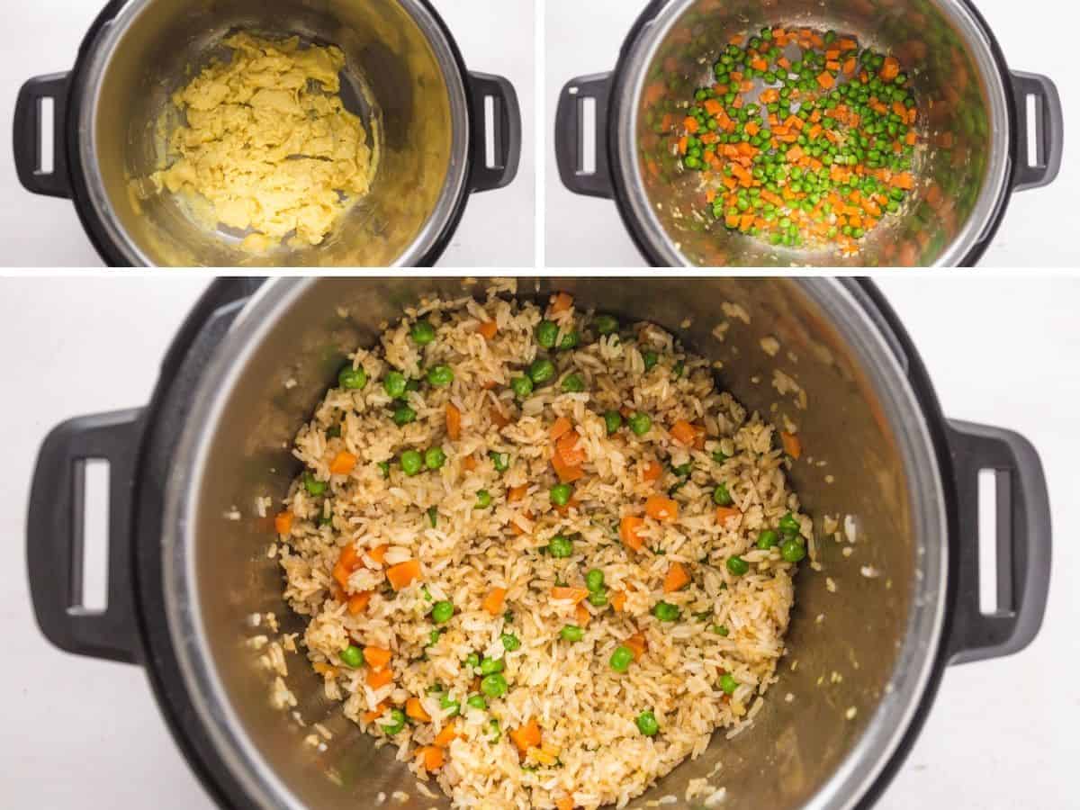 Steps how to make instant pot fried rice