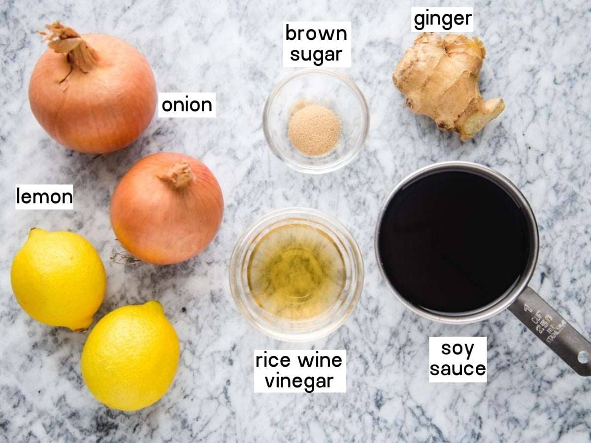 Ginger sauce ingredients