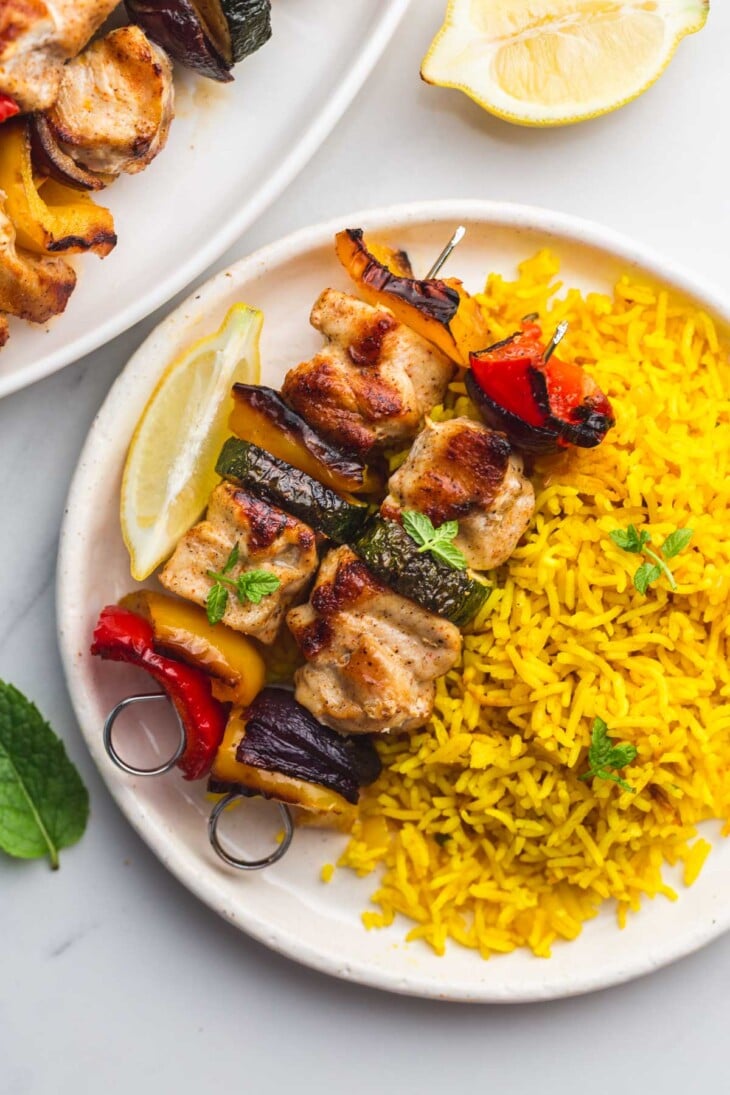 Grilled Chicken Kabobs Juicy Chicken Little Sunny Kitchen 