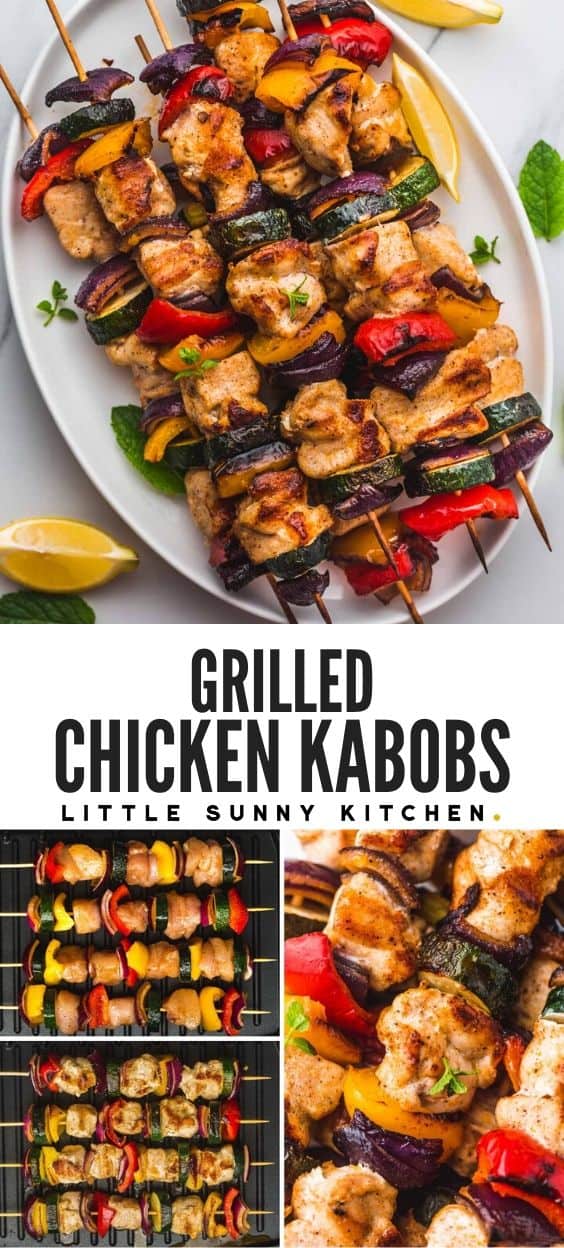 Grilled Chicken Kabobs (Juicy Chicken!) Little Sunny Kitchen