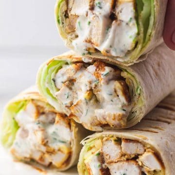 Easy Chicken Gyros with Tzatziki Sauce - Little Sunny Kitchen