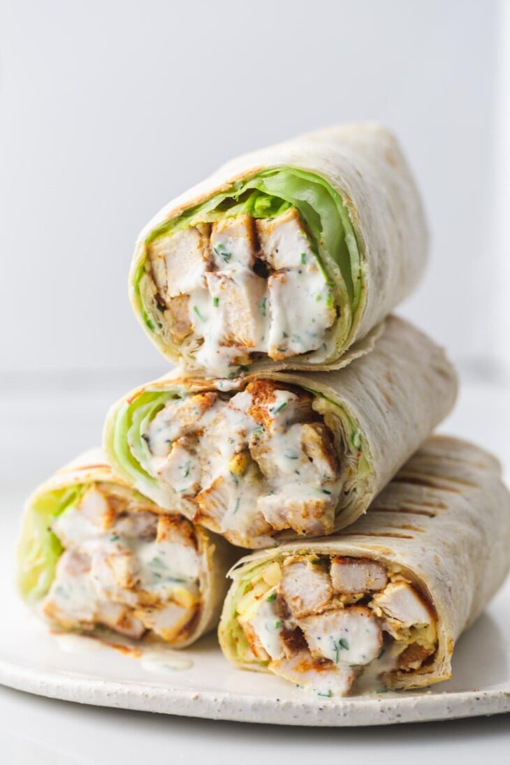 Grilled Chicken Wraps - Little Sunny Kitchen