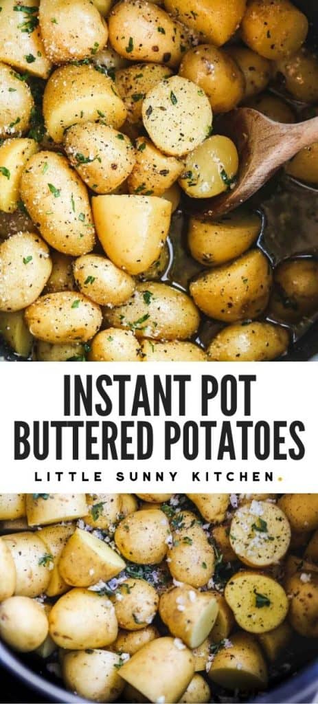 Garlic Butter Instant Pot Red Potatoes Recipe - Little Sunny Kitchen