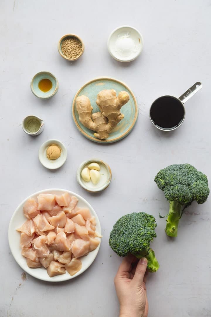 Instant Pot Chinese Chicken and broccoli ingredients