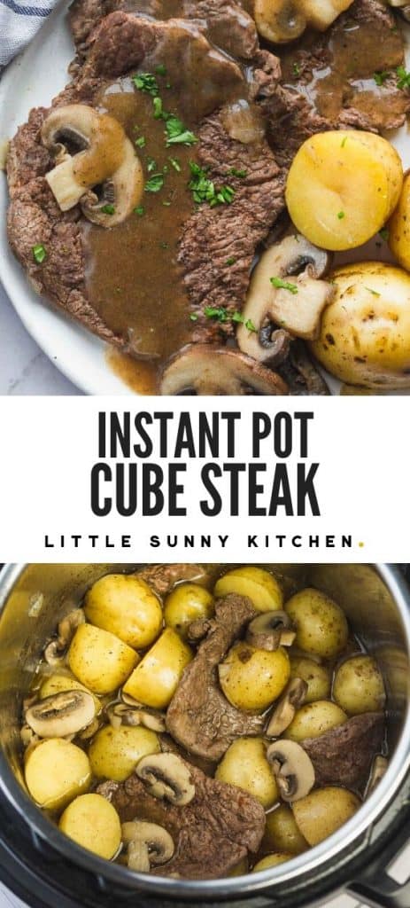 Instant Pot Cube Steak Pin for Pinterest