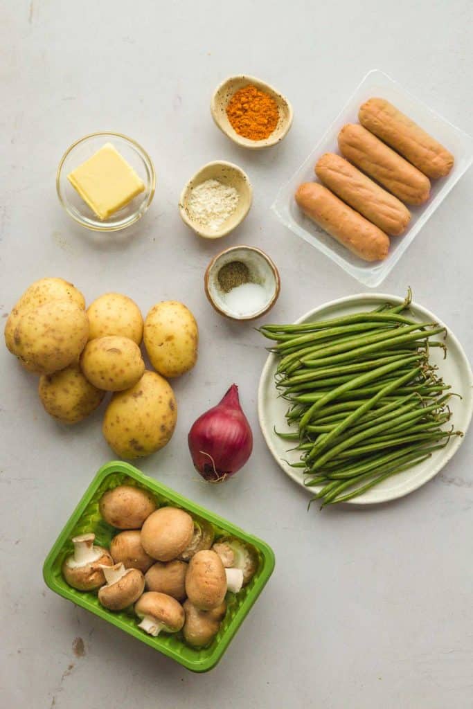 Instant Pot Sausage and Potatoes ingredients