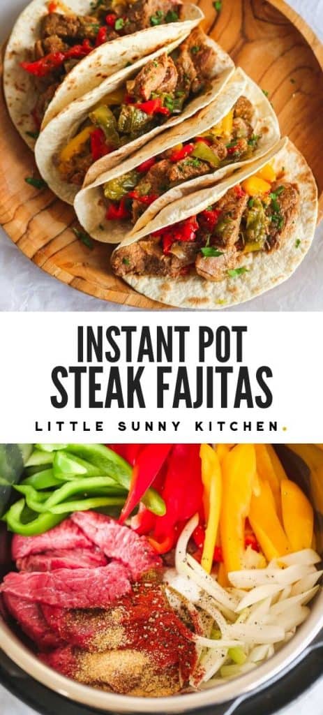 Instant Pot Steak Fajitas  Easy Family Dinner Recipe