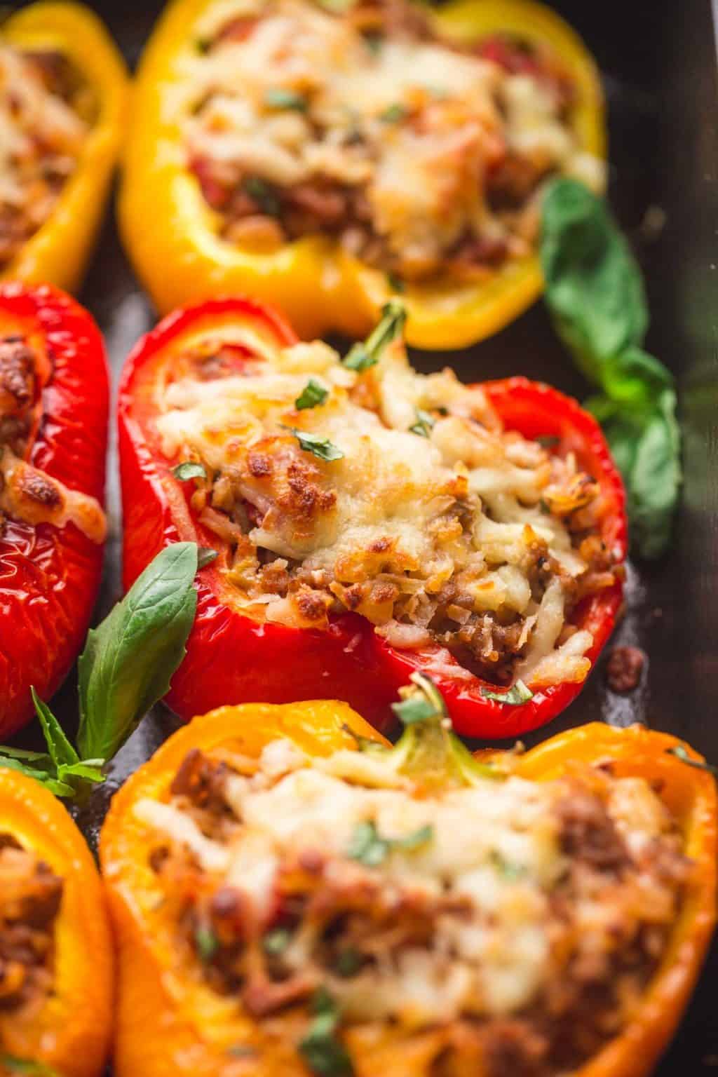 Italian Stuffed Peppers - Little Sunny Kitchen