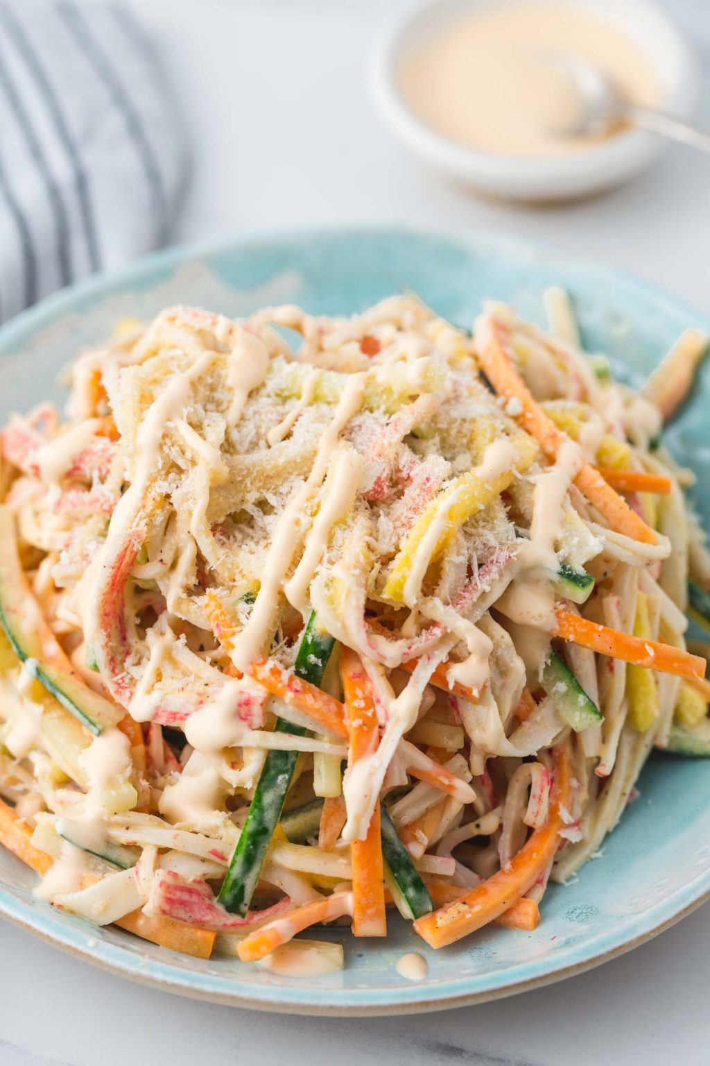 Easy Spicy Crab Kani Salad Recipe Little Sunny Kitchen