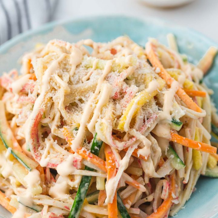Easy Spicy Crab Kani Salad Recipe Little Sunny Kitchen