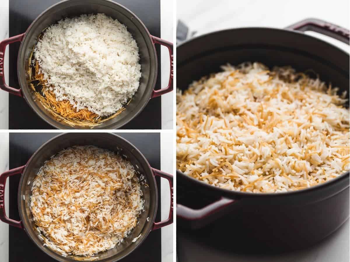 3 steps on how to cook vermicelli rice