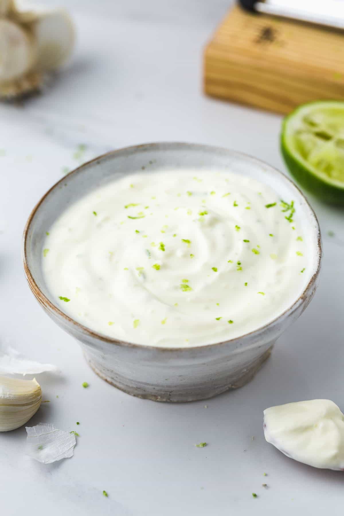 Lime Crema in a handmade bowl