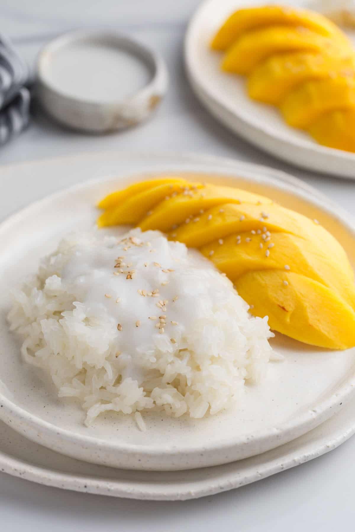 Thai Mango Sticky Rice Khaoniao Mamuang Recipe