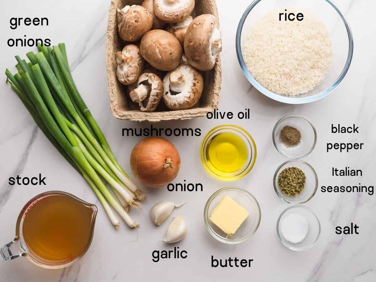 mushroom rice ingredients