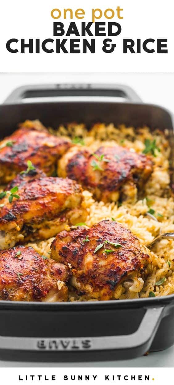Oven Baked Chicken and Rice Little Sunny Kitchen