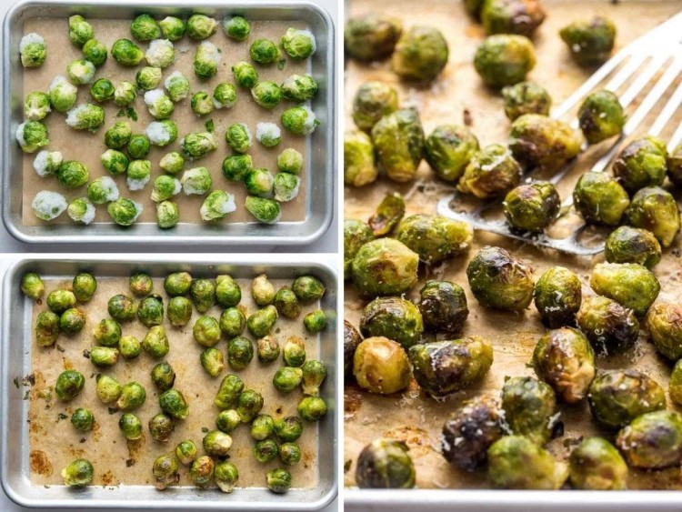 Roasted Frozen Brussels Sprouts - Little Sunny Kitchen
