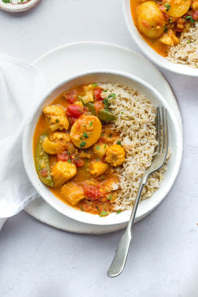 Slow Cooker Vegetable Curry - Little Sunny Kitchen