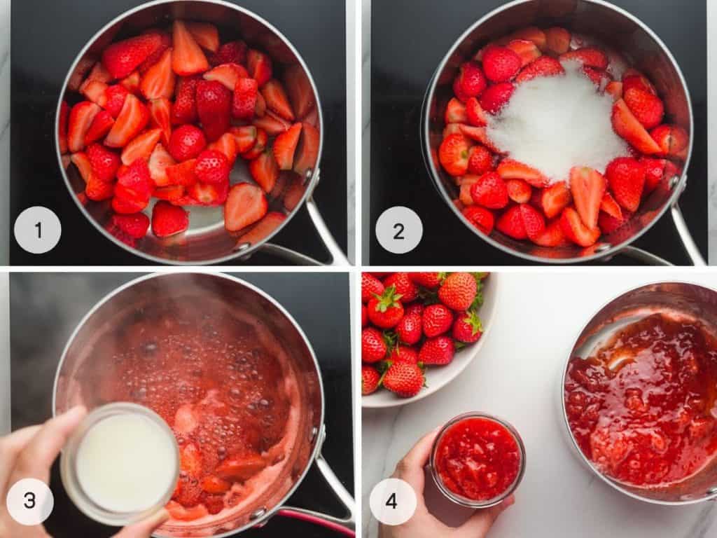 Homemade Strawberry Sauce - Little Sunny Kitchen