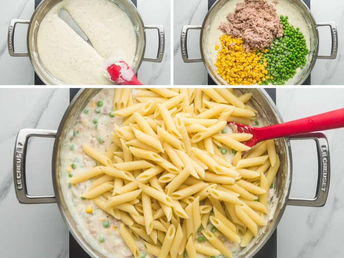 How to make tuna pasta bake