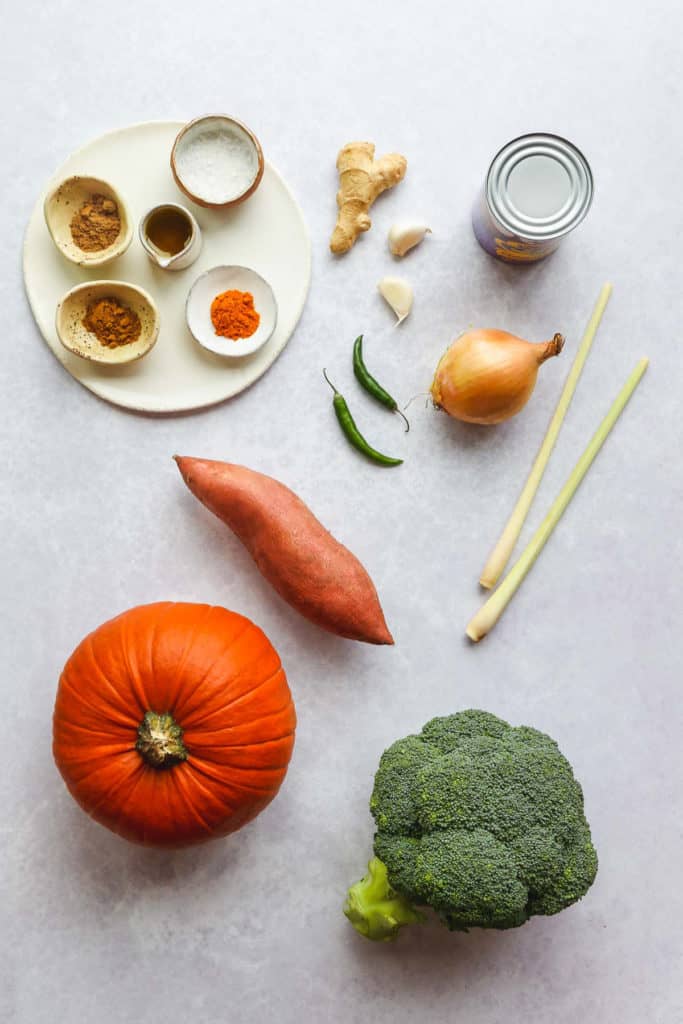 vegan pumpkin curry ingredients