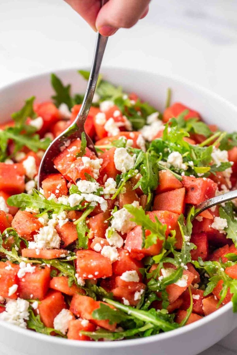 Best Watermelon Salad With Feta With Feta and Arugula